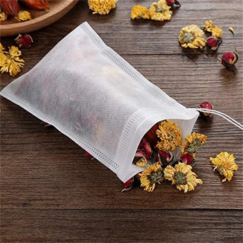 

Custom Wholesale Non Woven Empty Bag Packaging Loose Tea Leaf Packing Pouch Coffee Filter Bags with Heat Seal Tea Packing Bags