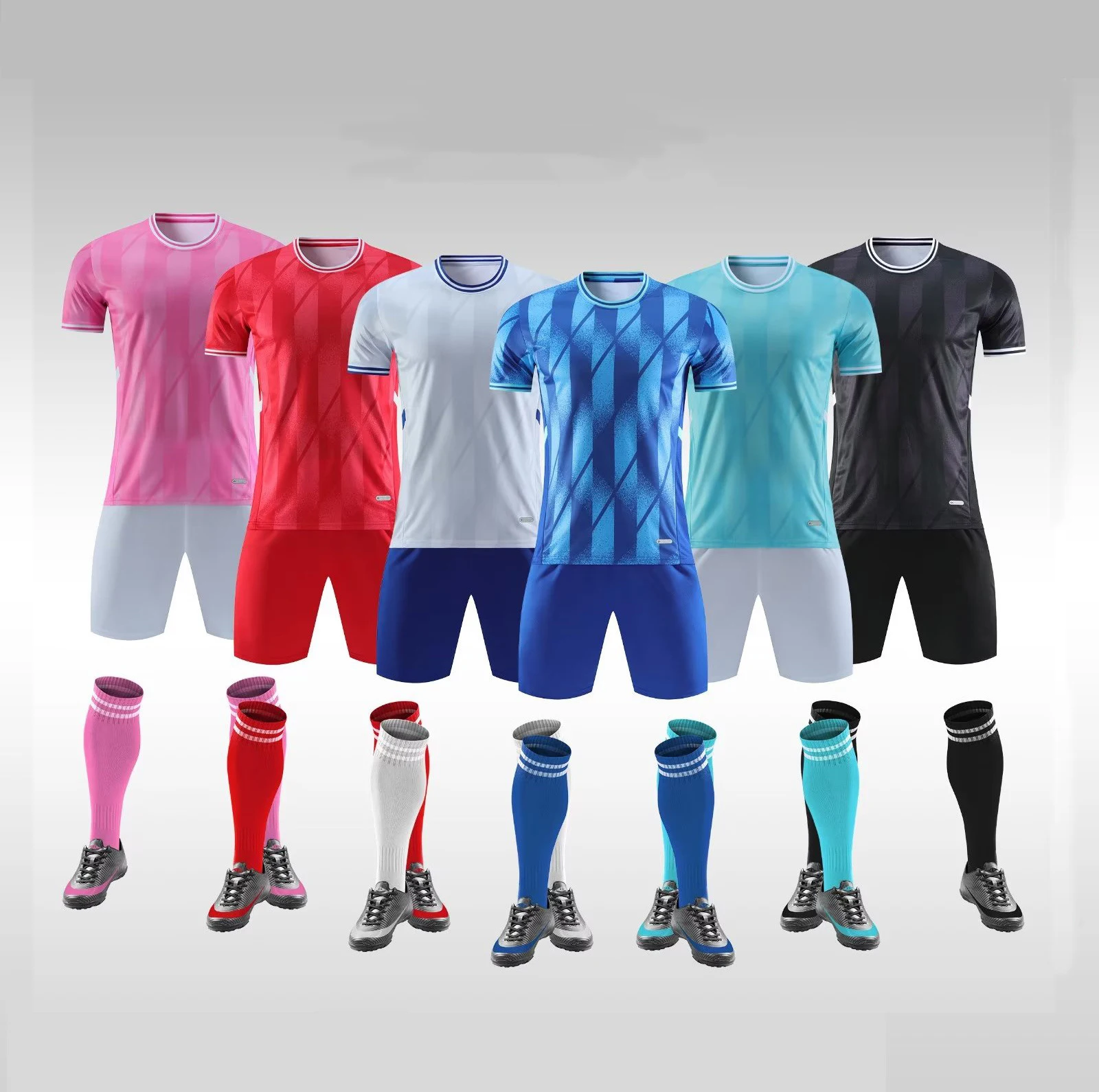 

Customizable logo size number Thai quality Soccer Jerseys Lightweight Training Uniform Cheap Blank Football Jersey For Teams