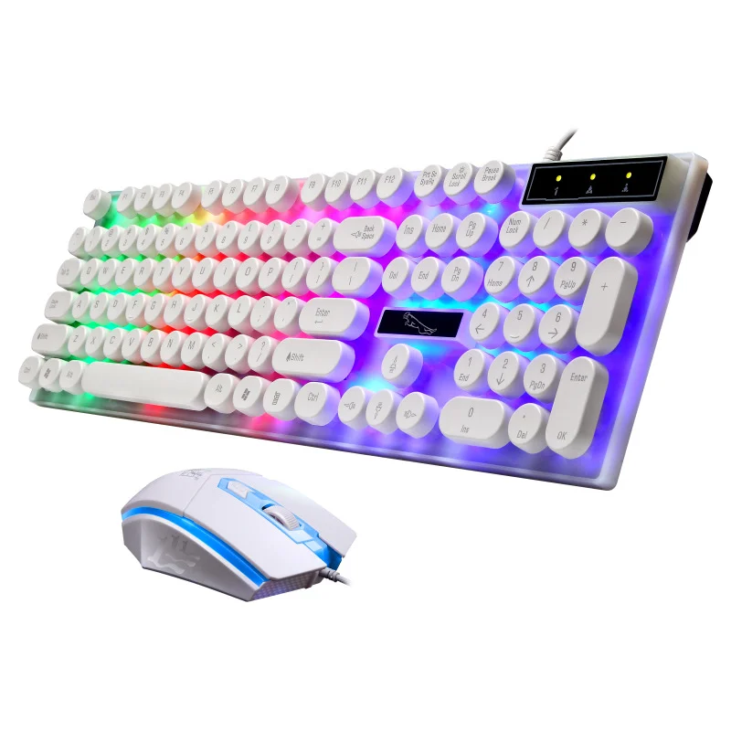 

AIWO Wholesale High Quality Office Keyboard Combo Gaming Keyboard Mouse Combos, Black/white