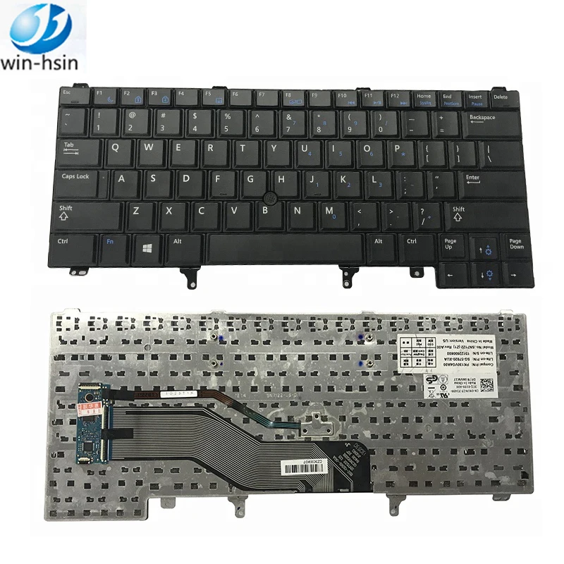 

100% new US laptop keyboard for dell latitude e6220 e6320 e6420 e6430 keyboard, Black