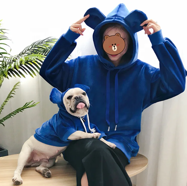 

Luxury matching dog and owner clothes warm Autumn Winter dog apparel fashion chic velvet matching dog and owner clothes