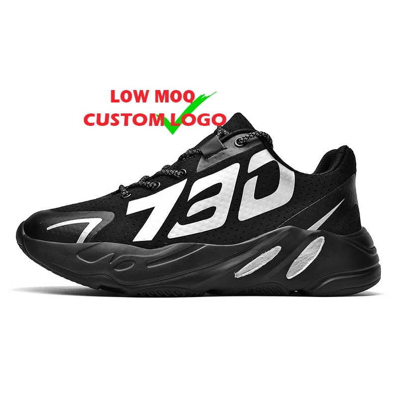 

New Oem Chaussures Man Black Yezzy Running Sport Shoes Trainer Fashion Custom Sneakers for men