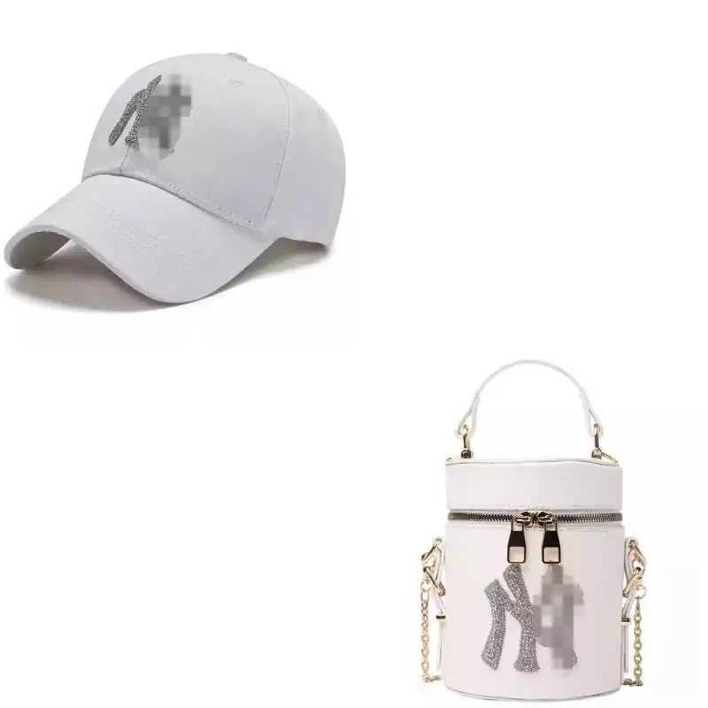 

New York Fashion Bling Bling Rhinestone Purse Bag and Matching ny Hat Set