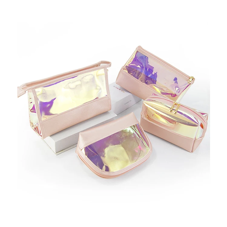 

Stylish Laser TPU Waterproof Washing Toiletry Storage Lazy Makeup Pouch Customize Travel Beauty Cosmetic Bag For Women