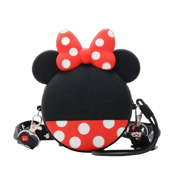 

Soft Silicone Money Bag mickey and minnie Mini Coin Purse Lovely Cute Cartoon Pouch girls purse kids handbags, Customizable