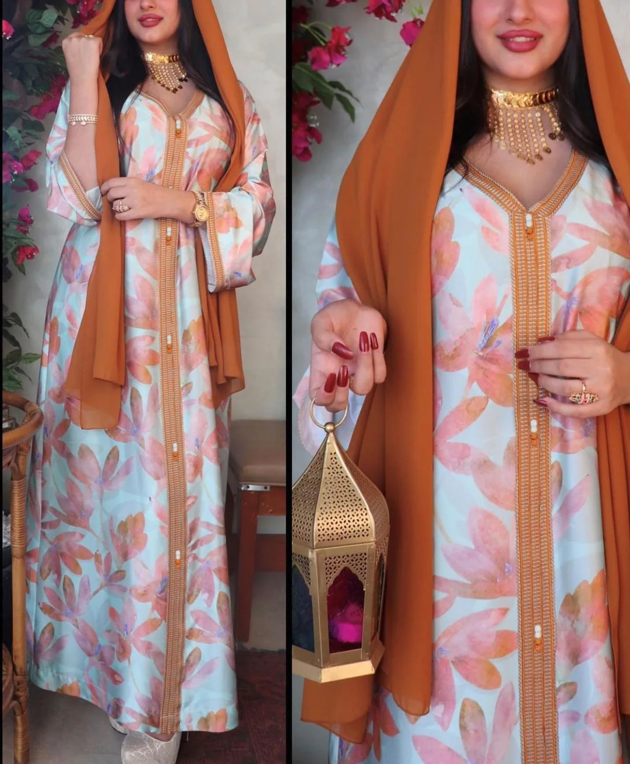 

HJ ZMDR80 2021 beautiful jalabiya dubai kaftan abaya moroco kaftan for women arabic kaftan dress