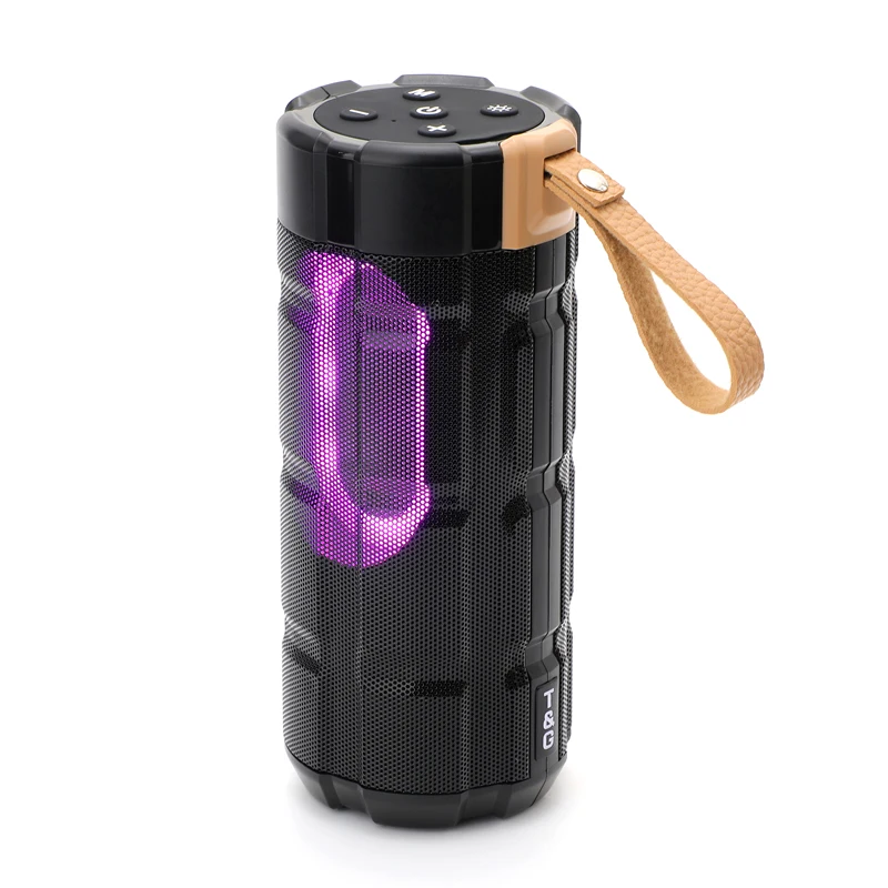 

High Quality Colorful Outdoor Waterproof 10W LED Light Speaker With FM Radio Support SD Card AUX