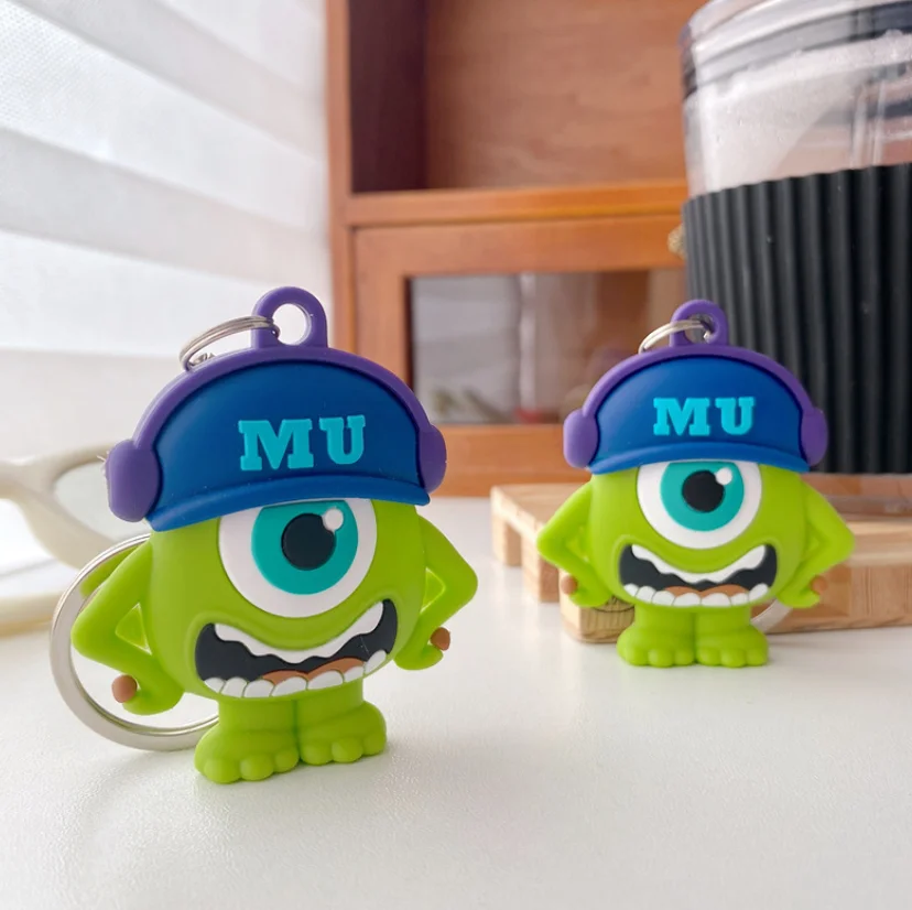 

for AirTags Air Tag Case Cute Animals Monster Inc University Mike GPS Cover Tracker Skin Finder Keychain