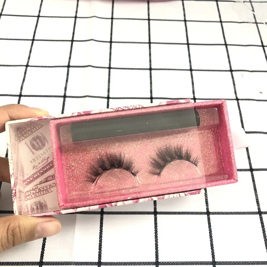 

6 Magnetic faux eyelash bulk magnetic eyeliner custom packaging lashes wholesale vendor, Black