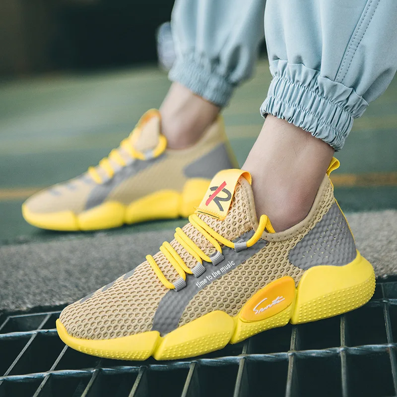 

Male sport running walking shoes mesh breathable comfort youth boys casual tennis trainer jogging sneaker
