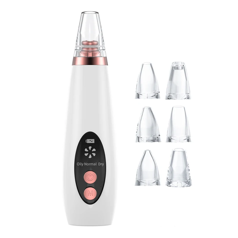 

Multifunction Electric Facial Cleaner Comedone Extractor Tool Kit Nose Pore Suction Blackhead Remover Vacuum, White