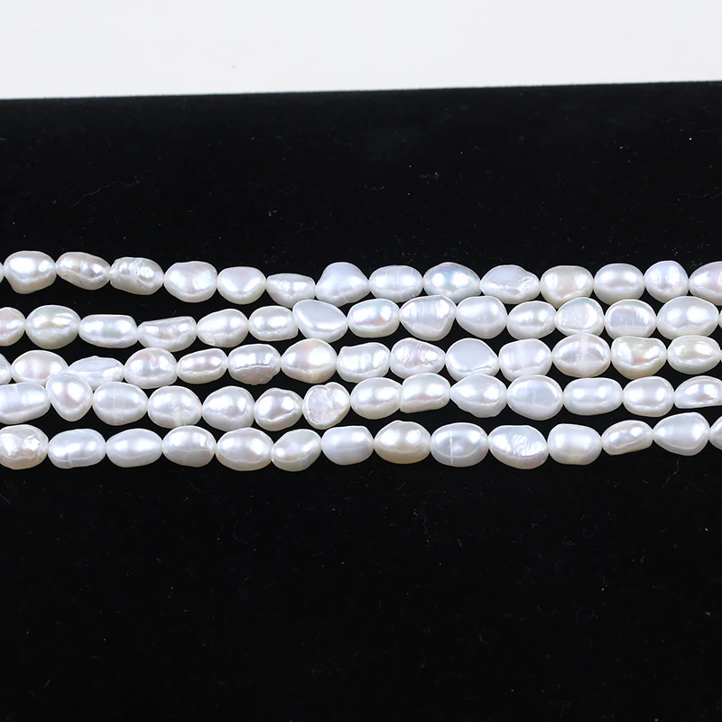 
High quality AAGrade 5-6mm baroque freshwater pearl beads 
