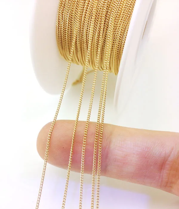 Gp01 High Quality 14k Gold Plated Chain For Jewelry Making Buy 14k