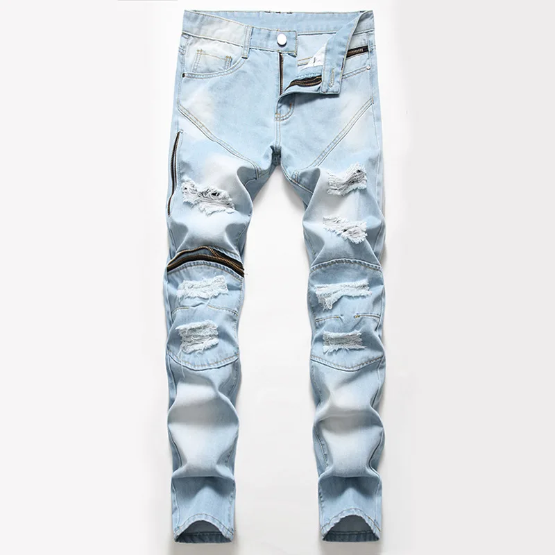 

Damage Jeans For Men Damage Jeans For Men Hole Straight Tapered Men Trousers Jeans