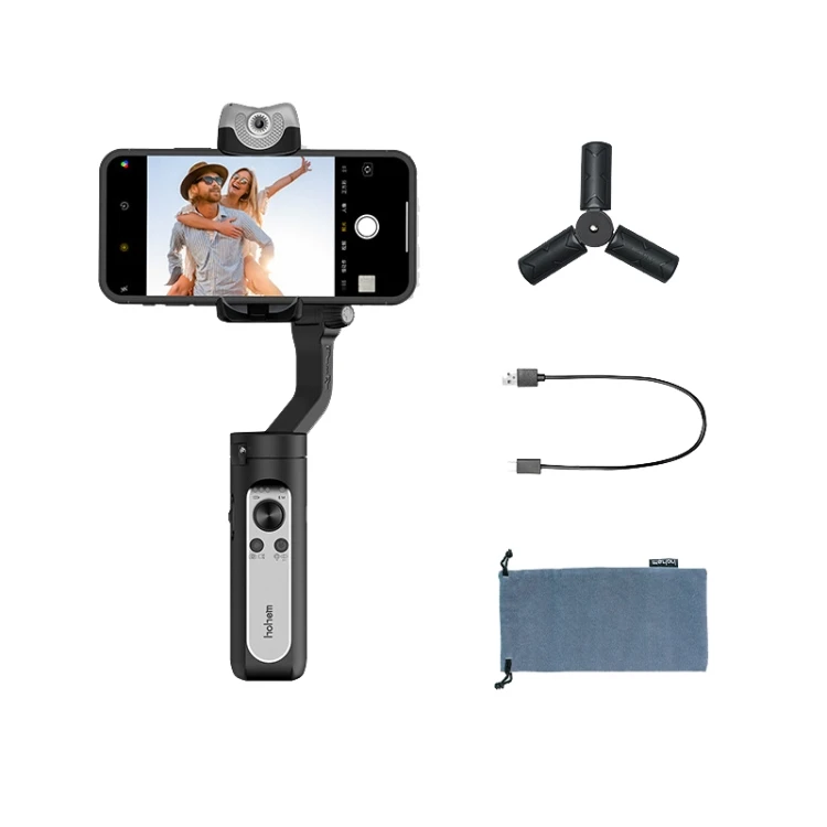 

Hohem V2 Smartphone 3-Axis Phone Gimbal Stabilizer AI Visual Tracking LED Video Light Mobile Phone Holders