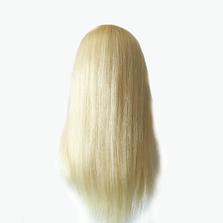 100% human hair training head