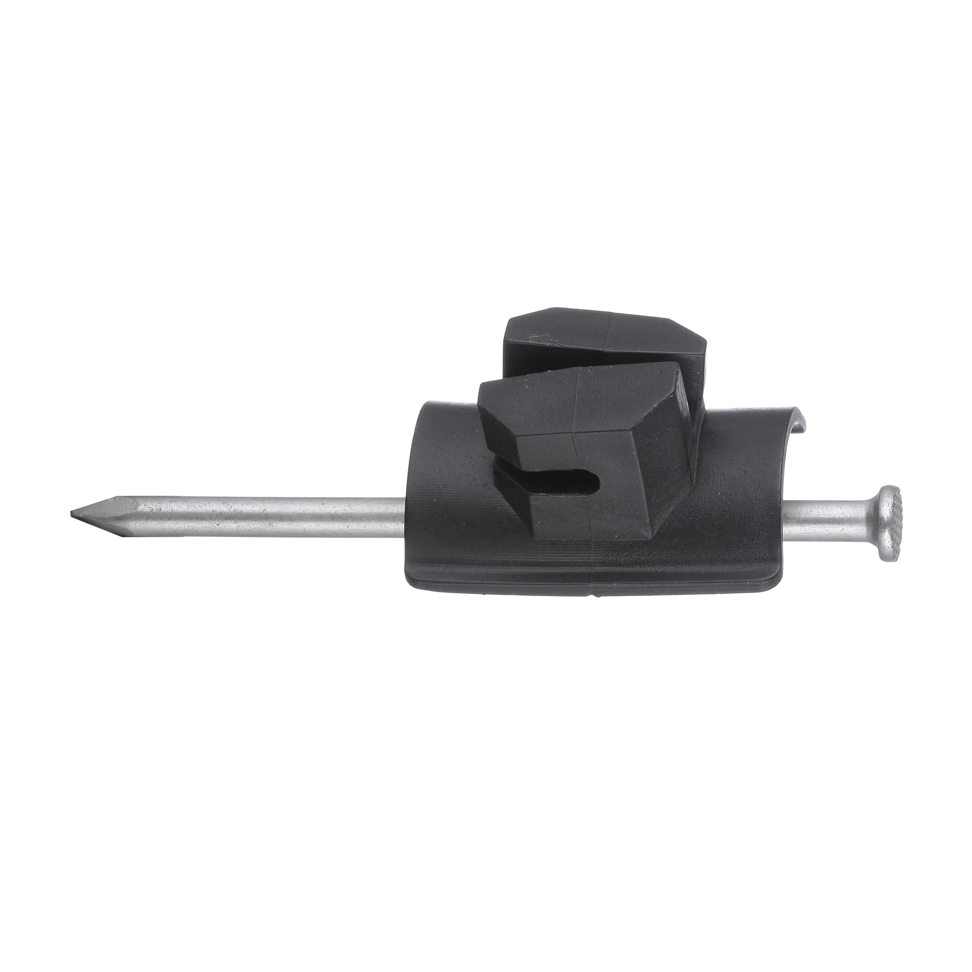 

Top quality Rod/wooden post nail-on insulator for electric fencing (small), Black