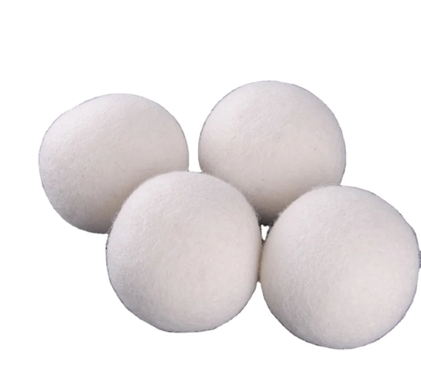 

Hot Sale Handmade 6 Pack New Zealand Wool Felt Dryer Washing Ball for Laundry, Custom color