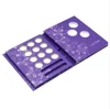 Fashion book shape special design purple rectangle white pattern eyeshadow paper box custom eyeshadow package box quick shipping