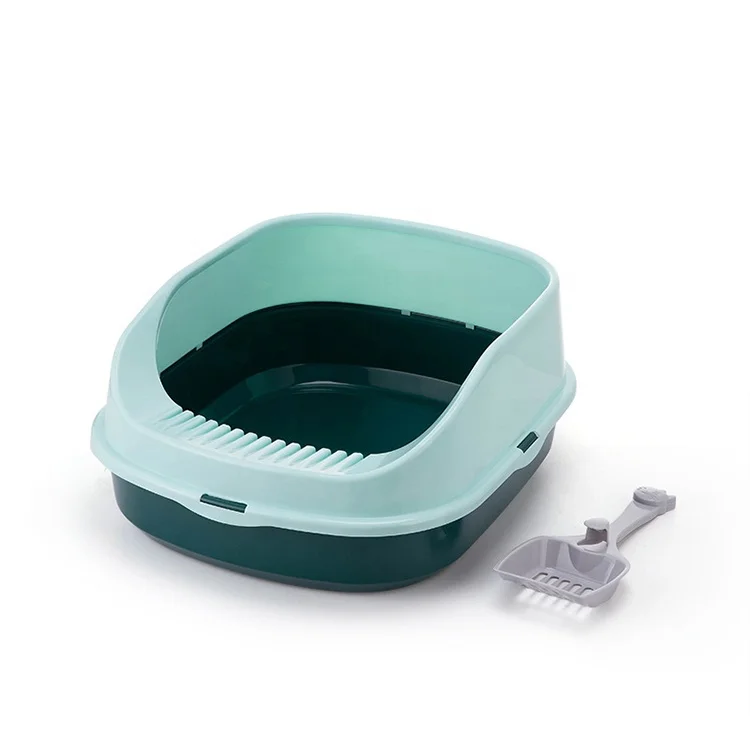 

Wholesale pet shop online amazon hot sales cats cleaning litter cat box, 3 colors