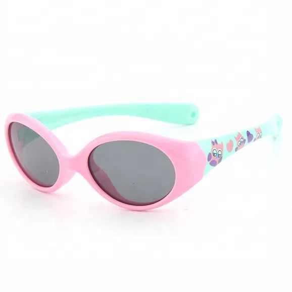 

Wholesale Polorized Print Outdoor Sport Baby Kid Sunglasses Cute Silicone UV Protection Toddler Sun Glasses 2021, Customized color