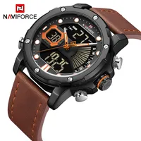 

Men Watch Top Luxury Brand NAVIFORCE 9172 Dual Display Quartz Watches Mens Analog Digital Waterproof Clock Relogio Masculino