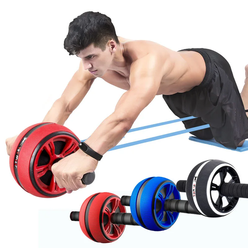 

Muscle Exercise Silence Wheel Home Abdominal Fitness Gym Equipment Round Rollers For Core Trainer Waist Arm Strength