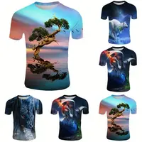 

Men's T Shirt Camisetas Men's Tee Shirt With Round Neck Blue Flame 3D Printed Tshirt Men Camisetas Poleras 3d Custom Logo Tee