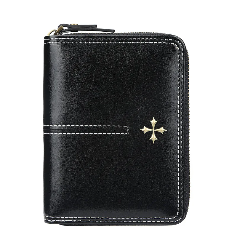 

Female Anti-Theft Rfid Blocking Wallet Multi Card holder Leather Pockets Zipper Purse Fasion Document Wallet For Women, 4 color