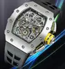 KV watch richard miller titanium RM11-03 models noob watch RM011 silver color case