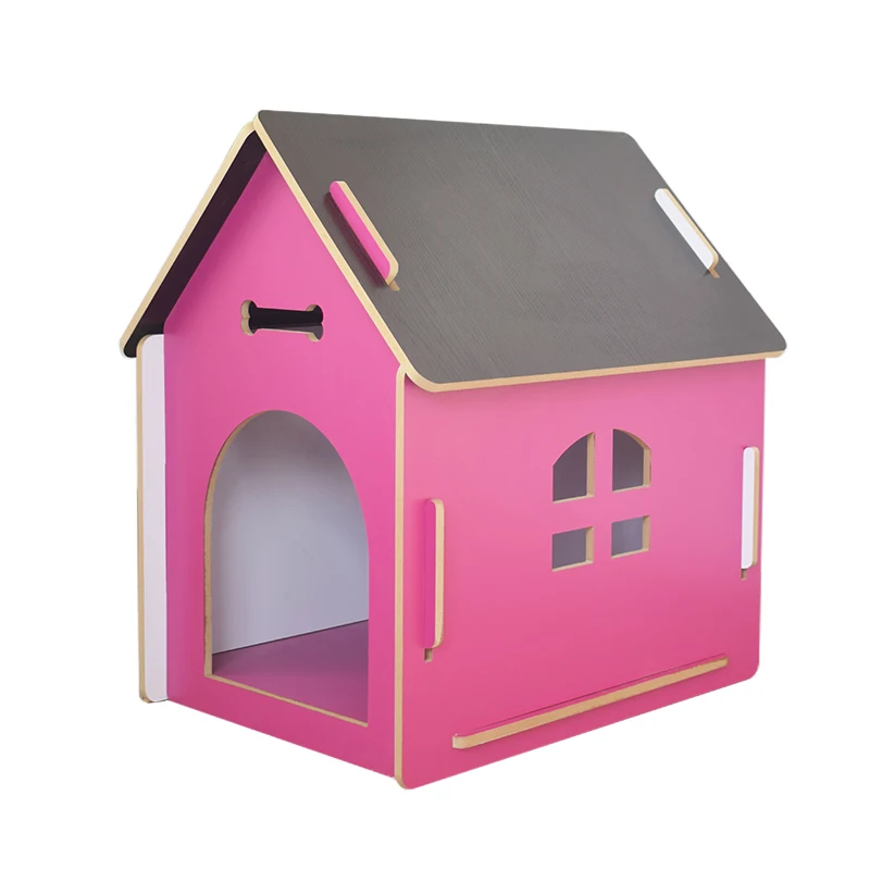 

XXL Dog Cage Wooden Pet Kennel Wholesale Dog House, Pink blue yellolw
