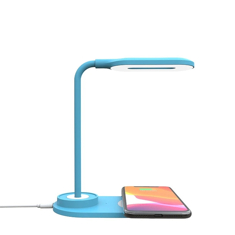 

2021 New Product Night Light With Wireless Charger Table Led Night Desk Lamp