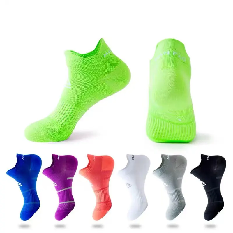 

High quality sports ankle socks unisex terry cushion custom running socks