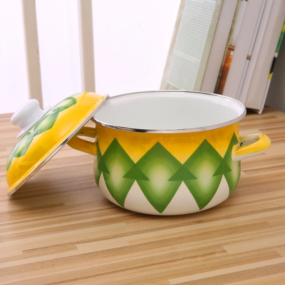 
High quality cooks 773DMY-5 pcs Kitchen pot enamel casserole cookware Enamel Cast Iron Cookware pot set promotion 