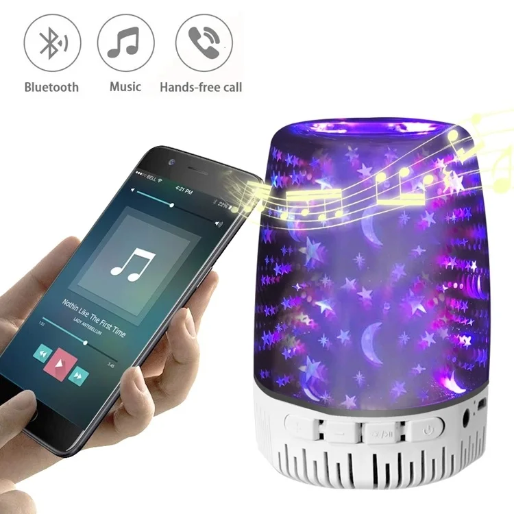New A5 Music player Mini Speaker Hands Free Portable Wireless Innovative 3D Stereo Lighting Supports TWS Pairing - ANKUX.COM