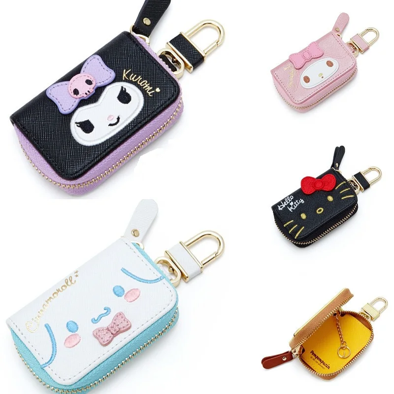 

Kuromi Coin Purse Car Key Holder Case KeyChain Bag Pendant for Girls Gift