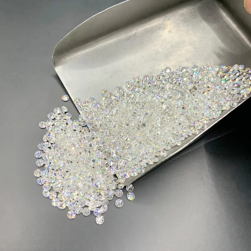 Small Loose Moissanite Stones  Colorless VVS1 Excellent Round Cut for Custom Diamond Jewely 1.0 Carat/bag