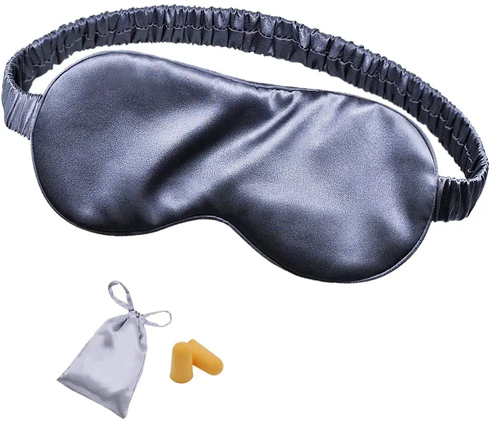 

Custom Logo and Bag Travel and Nap Eye Cover Silk Eye Mask Blindfold Mulberry 3D Silk Sleep Mask for Eyelash Extensions