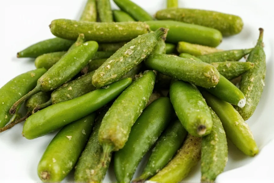 Close-up of dried jalapeños