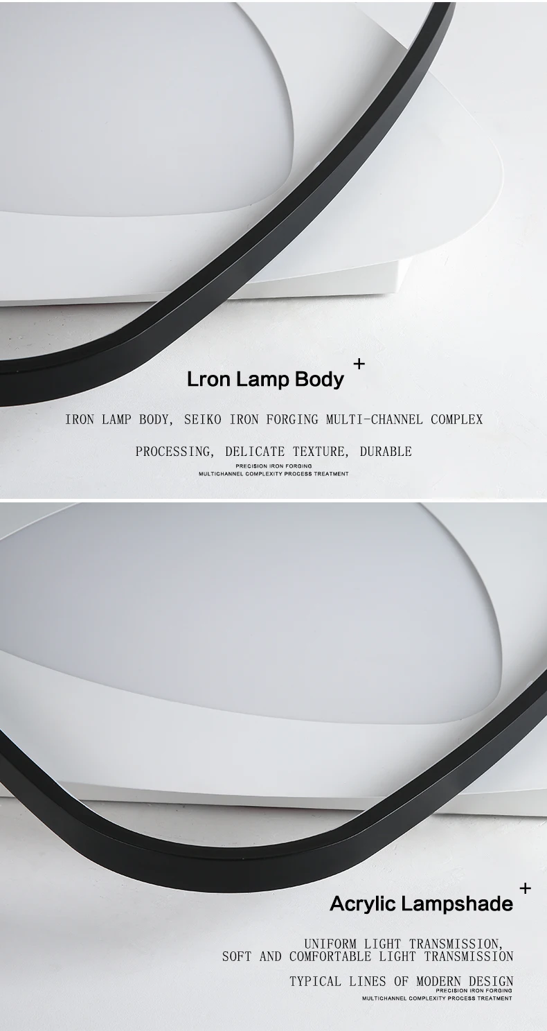 Modern Nordic Round shape 12W 22W 30W 40W Wooden Copper Bedroom Living Room Led Ceiling Light