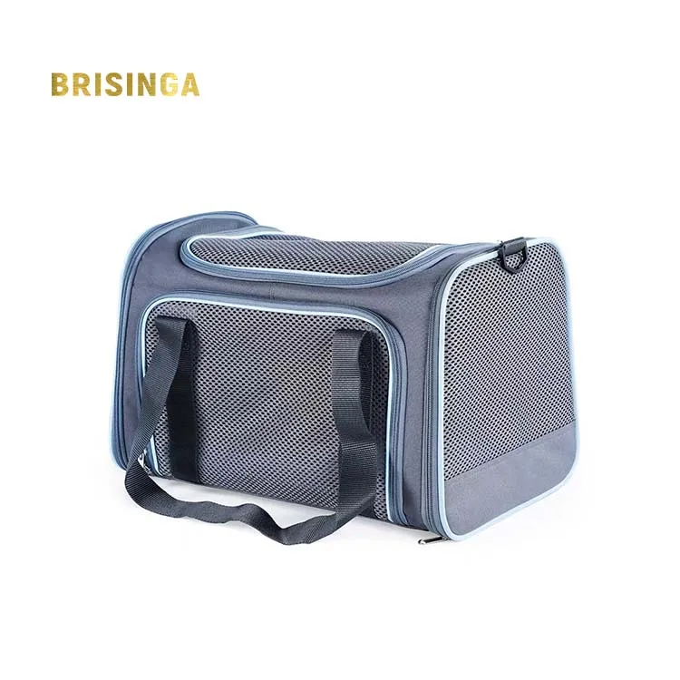 

Soft Sided Portable Folding Under Seat Air Travel Pet Carriers Bag