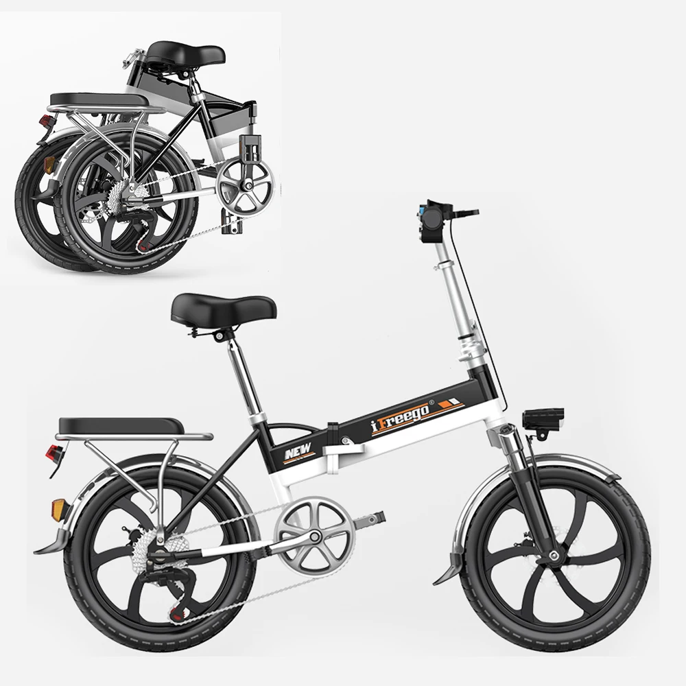

Freego warehouse 280w 10Ah Electric Bicycle Folding E bike For Adult