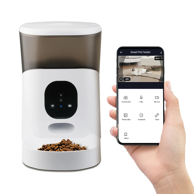 

Automatic pet feeder wifi with camera smart function 5L