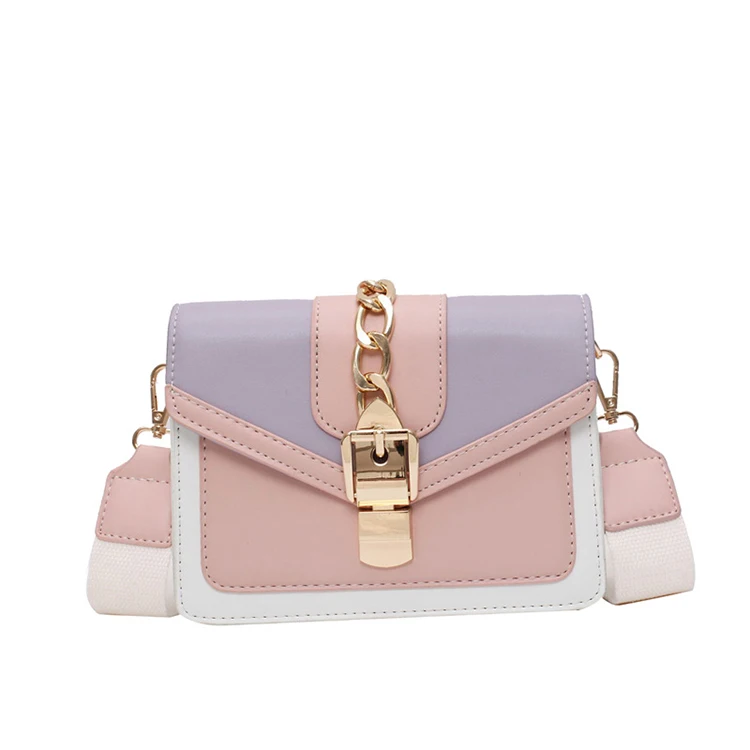 

2021 Fashion Canvas Chain Women Ladies Bags Leather Handbags Women Crossbody Bags For Women Leather, 4colors