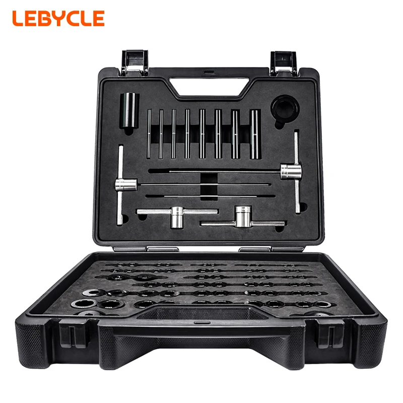 LEBYCLE Bike Hub Bearing Installation Removal Tool Bicycle Hub Bearing Remover Cycling Hub Freehub BB Bearing Installation Tool