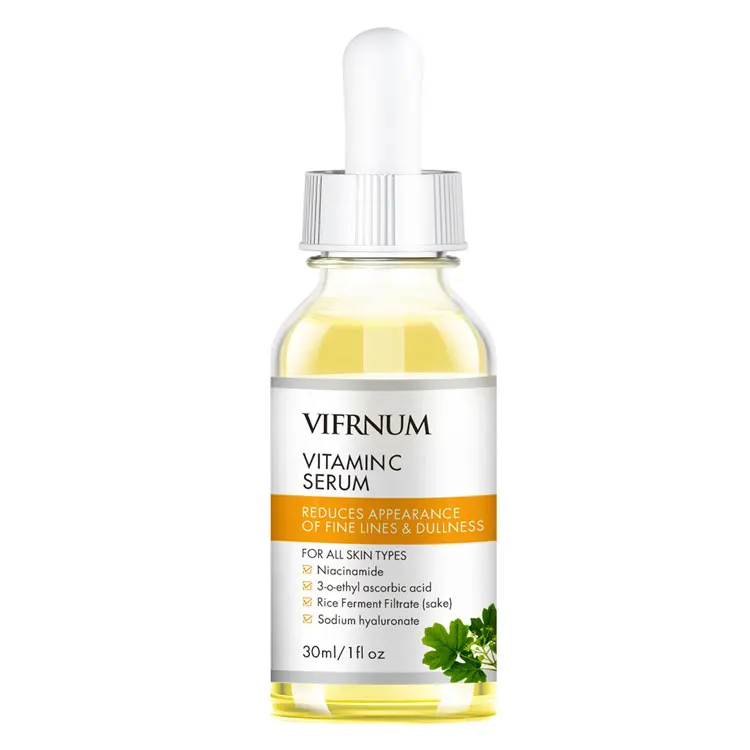 

low moq reduce fine line facial serum whitening vitamin c serum for face