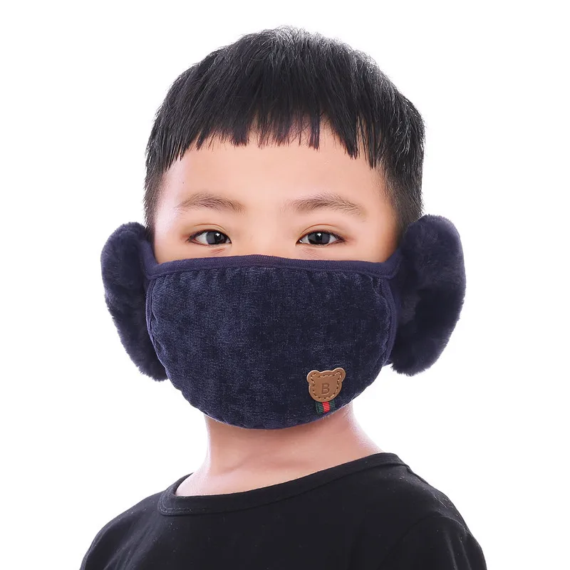 

Wholesale manufacturer winter facema sks face ma sks kids reusable washable cloth protections in low price, Black/brow/grey or custom