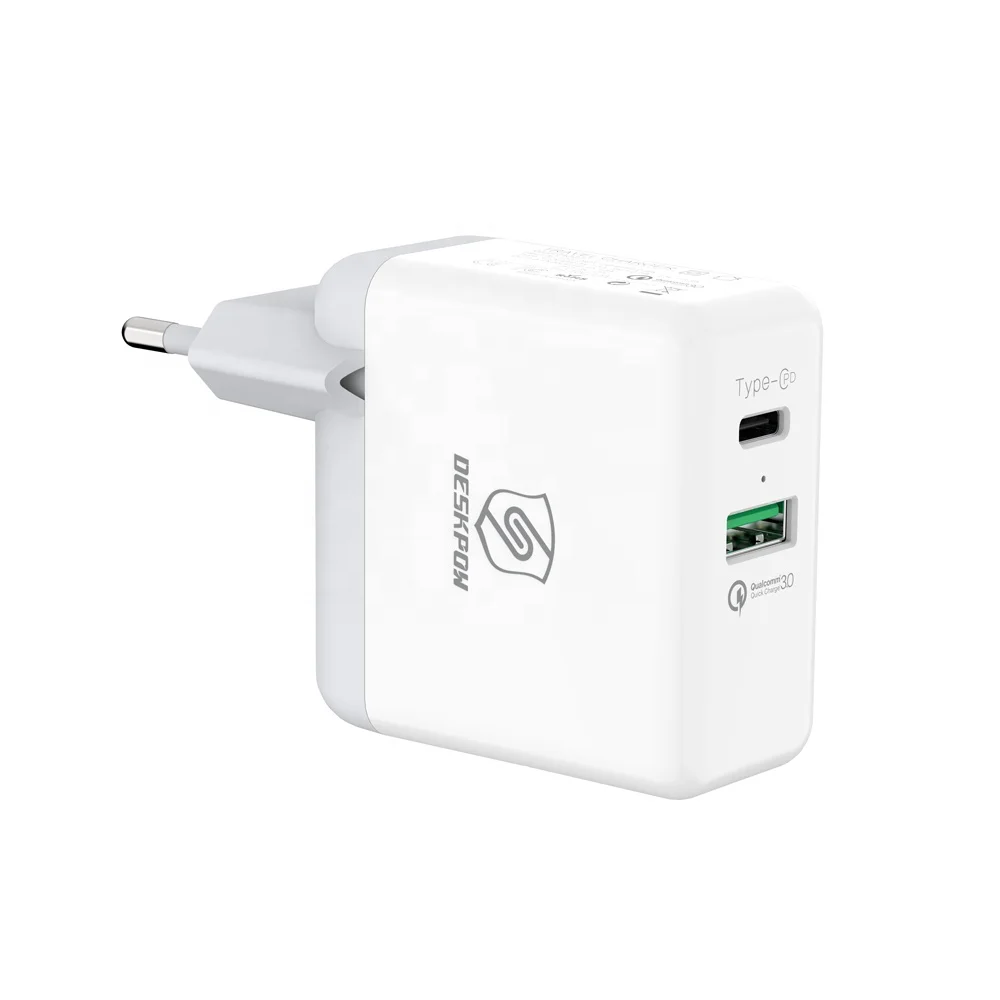 

New Technology 36W High Power Super Mini Two Outputs USB Type-c PD Travel Wall Charger for Mobile Phone Laptop Tablet