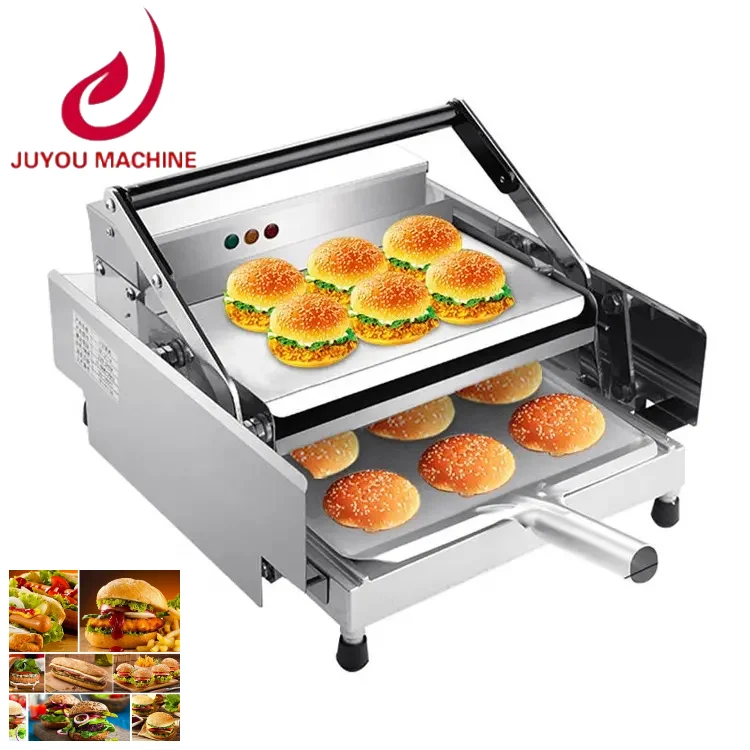 

JUYOU Best price Hamburger Bun Maker Bread Heater Manufacture Automatic Hamburger Toasting Machine heating fast easy to use