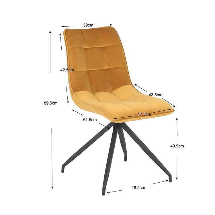 Okay Furniture Dining Room Furniture Kitchen Dining Chair Metal Legs